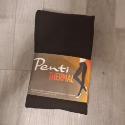 Penti Thermo-Strumpfhose Damen – blickdicht mit Fleece-Innenseite, Schwarz 3
