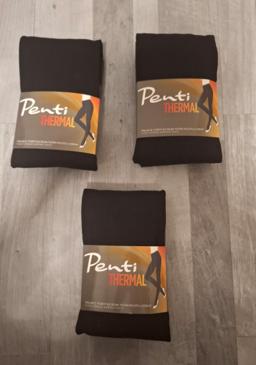 Penti Thermo-Strumpfhose Damen – 3er-Set (3 Stück), Schwarz 3