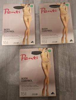 Penti Body Control Strumpfhose 15 DEN – 3er-Set (3 Stück), Schwarz 5