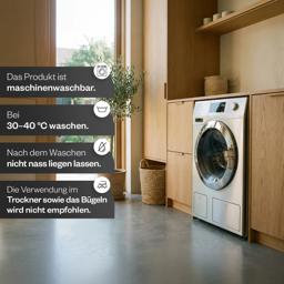 HELDENA Wellsoft Bettdecken-Set 135 × 200 cm – Schwarz, mit Kissenbezügen 4