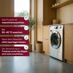 HELDENA Wellsoft Bettdecken-Set 155 × 220 cm – Bordeaux, mit Kissenbezügen 3