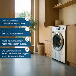 HELDENA Wellsoft Bettdecken-Set 220 × 240 cm – Blau, mit Kissenbezügen 4