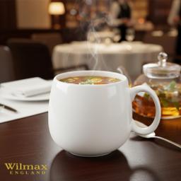 Wilmax Tasse 400 ml 2er-Set Weiß Porzellan 2