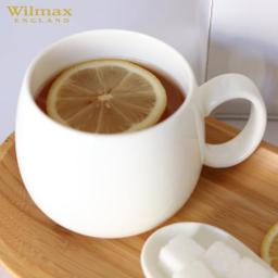 Wilmax Tasse 400 ml 4er-Set Weiß Porzellan 8