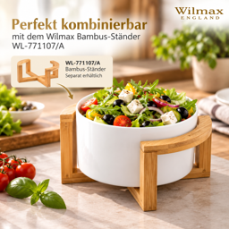 Wilmax Schale 23 cm 3630 ml Weiß Porzellan 6
