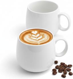 Wilmax Tasse 400 ml 2er-Set Weiß Porzellan 1