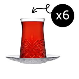HELDENA Türkische Teegläser 160 ml – 12er Set mit Facettendesign 2