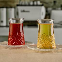 HELDENA Türkische Teegläser 160 ml – 12er Set mit Facettendesign 6