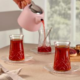 HELDENA Türkische Teegläser 160 ml – 12er Set mit Facettendesign 7