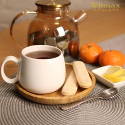 Wilmax Tasse 400 ml 2er-Set Weiß Porzellan 8