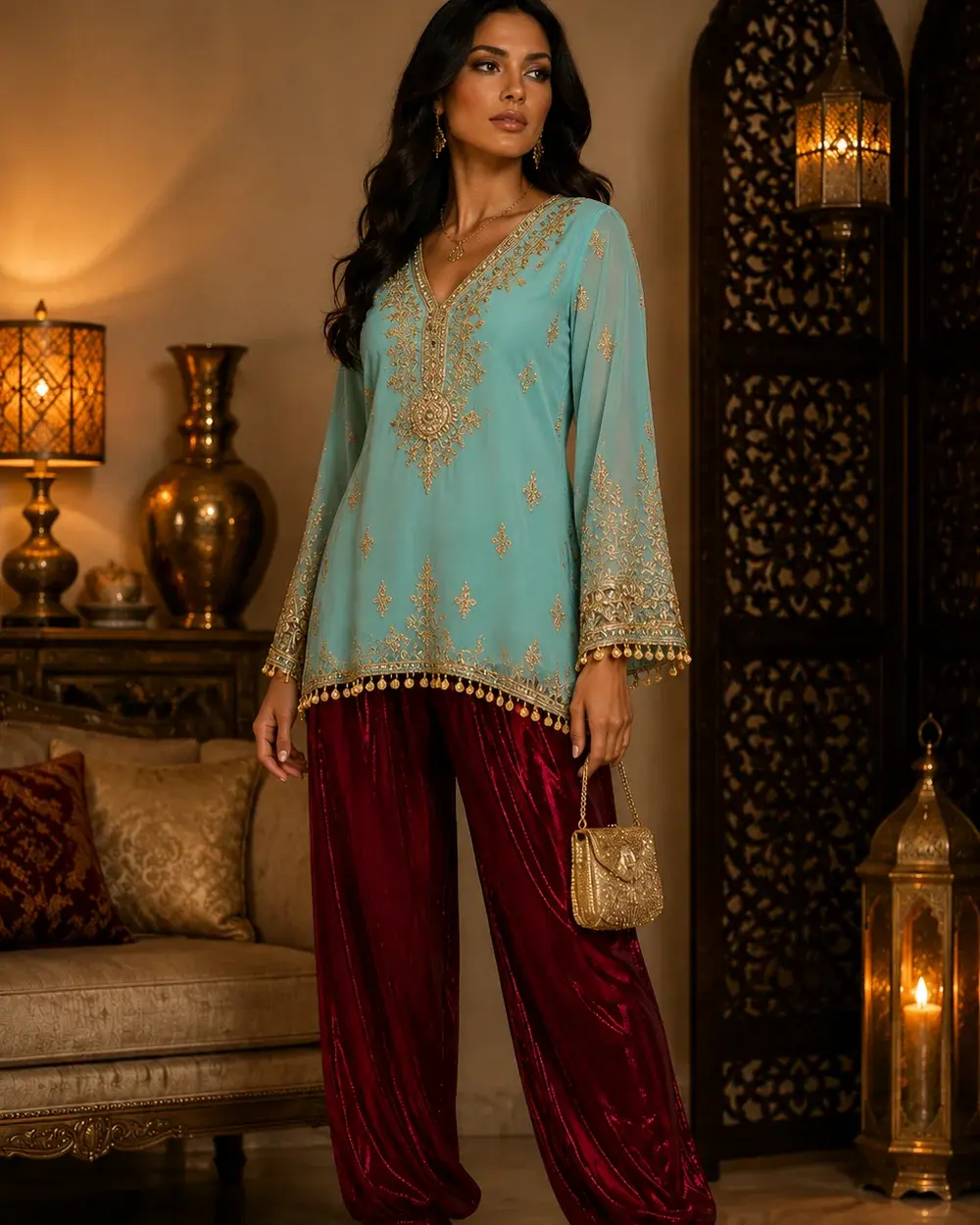 Orientalische Hose – rot