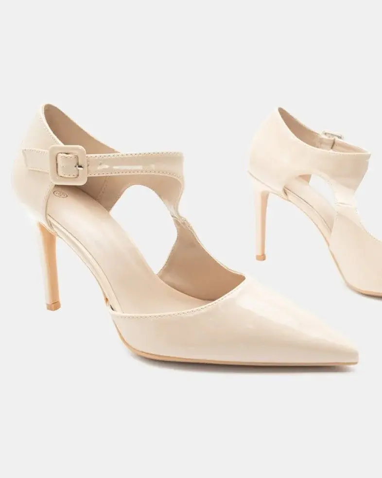 High Heel Pumps mit Knöchelriemchen
