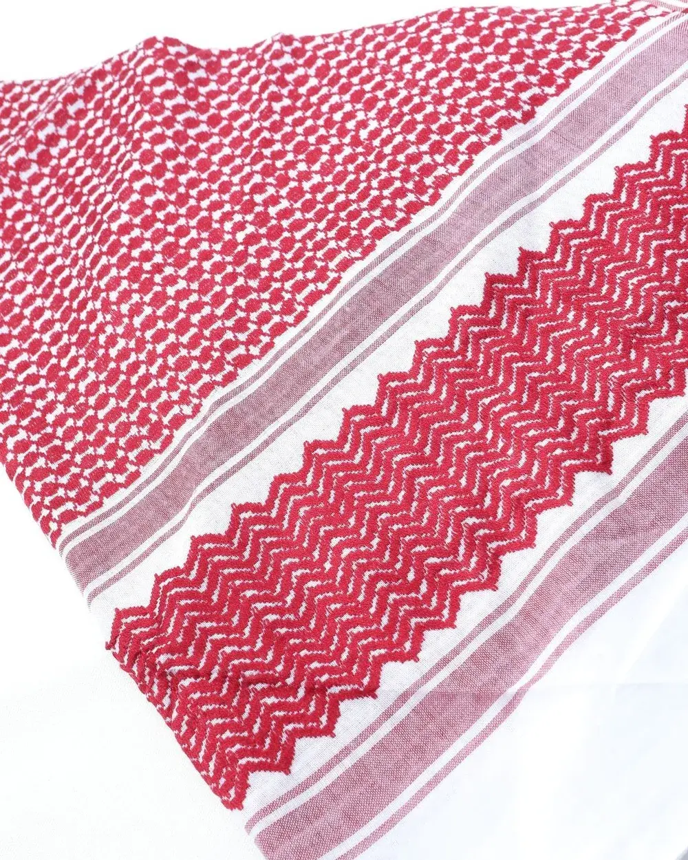 Kefîye – Schal – Rotweiß