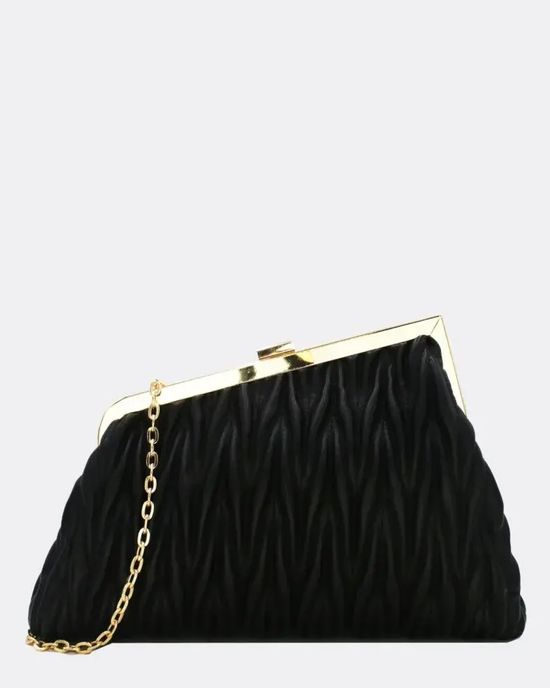 Handtasche – Pochette biface matelasse Noir