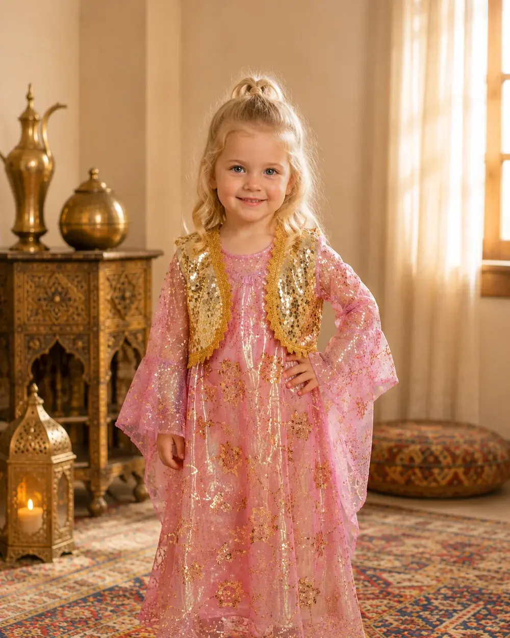 Ronahî – rosa Mädchenkleid