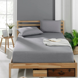 HELDENA Spannbettlaken 100 % Baumwolle – 5 Farben, 100×200 bis 200×200 cm 5
