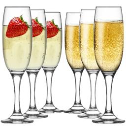 HELDENA Wein- & Sektgläser Set 12-tlg. – 6 × 590 ml + 6 × 220 ml, Klarglas 4
