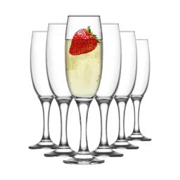 HELDENA Wein- & Sektgläser Set 12-tlg. – 6 × 590 ml + 6 × 220 ml, Klarglas 5
