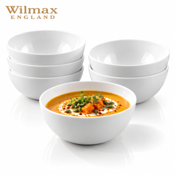 Wilmax Schale Ø 11 cm 300 ml – 6er-Set, Weiß Porzellan 2