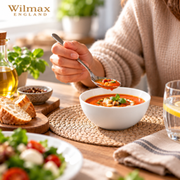 Wilmax Schale Ø 11 cm 300 ml – 6er-Set, Weiß Porzellan 3