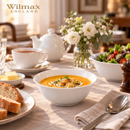 Wilmax Schale Ø 15 cm 700 ml – 6er-Set, Weiß Porzellan 3