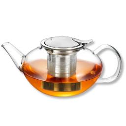 Wilmax Glas-Teekanne 1050 ml mit Edelstahlfilter – Thermoglas 2