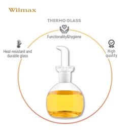 Wilmax Ölflasche 500 ml – Glas, transparent 5