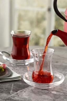 HELDENA Türk Çay Bardakları 120 ml – 6'lı Şeffaf Cam Set 9