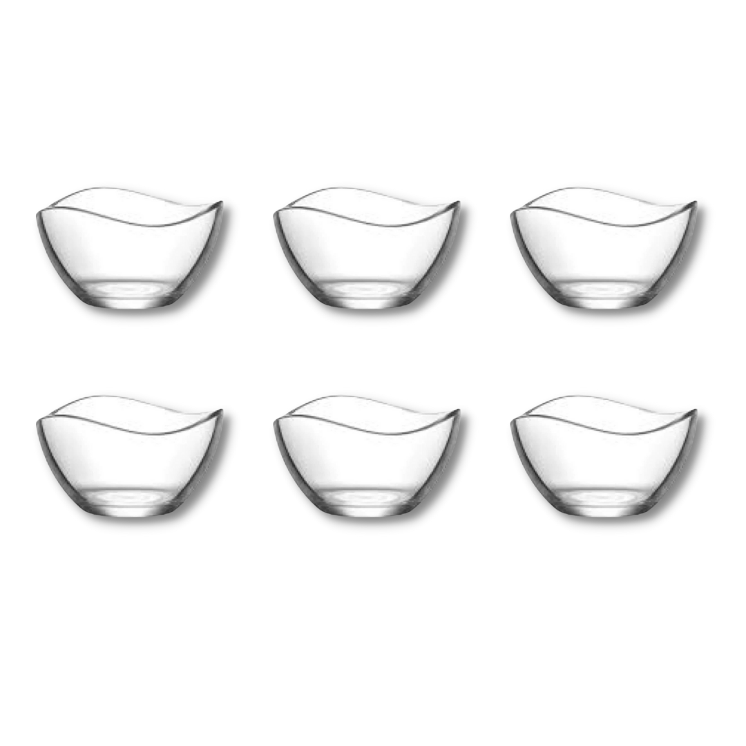 HELDENA Mini Sosluk ve Reçellik 65 ml – 6'lı Cam Kase Seti