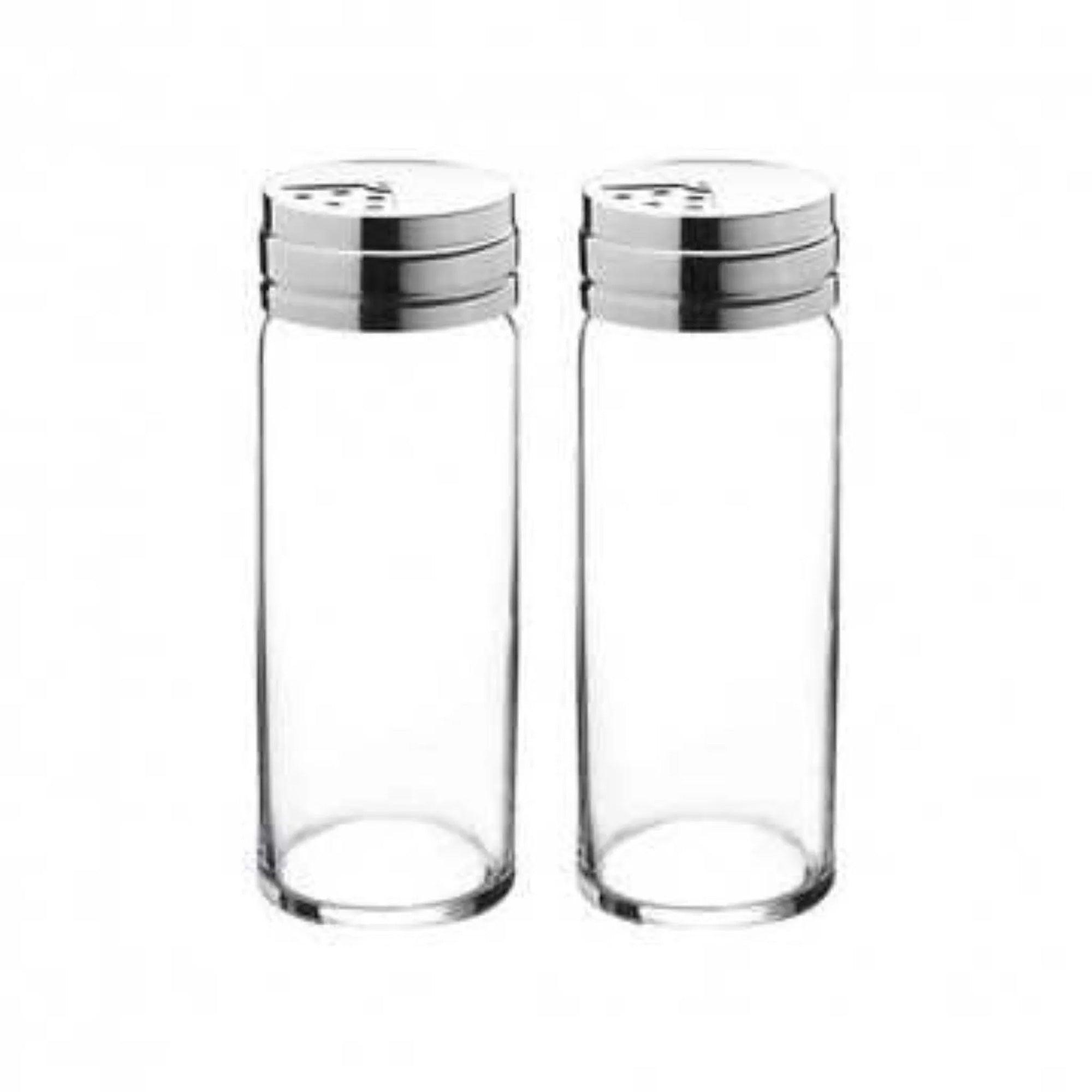 HELDENA Salt and Pepper Shakers 240 ml – Set of 2 with Stainless Steel Lids