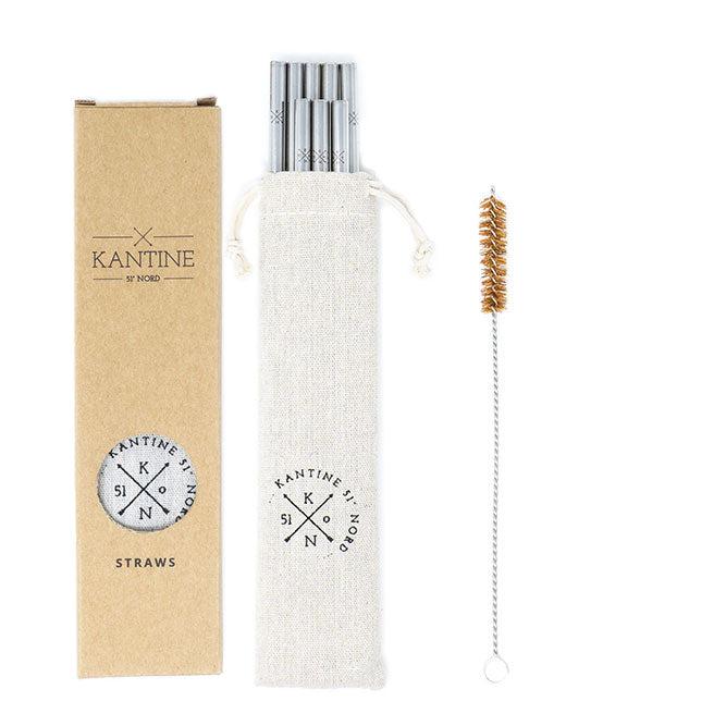 HELDENA Stainless Steel Straws Set of 8 – Reusable with Cleaning Brush