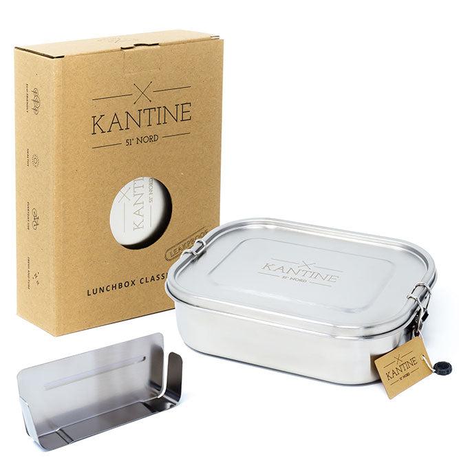 HELDENA Lunchbox Classic XL 1400 ml – Stainless Steel Lunch Box with Divider