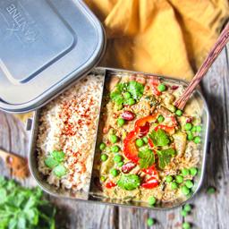 ظرف غذای HELDENA Lunchbox Classic XL با حجم 1400 ml – ظرف استیل ناهار و میانوعده همراه با دیواره جداکننده 3